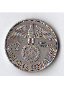 1937 - 2 Marchi argento Hindenburg  Zecca A